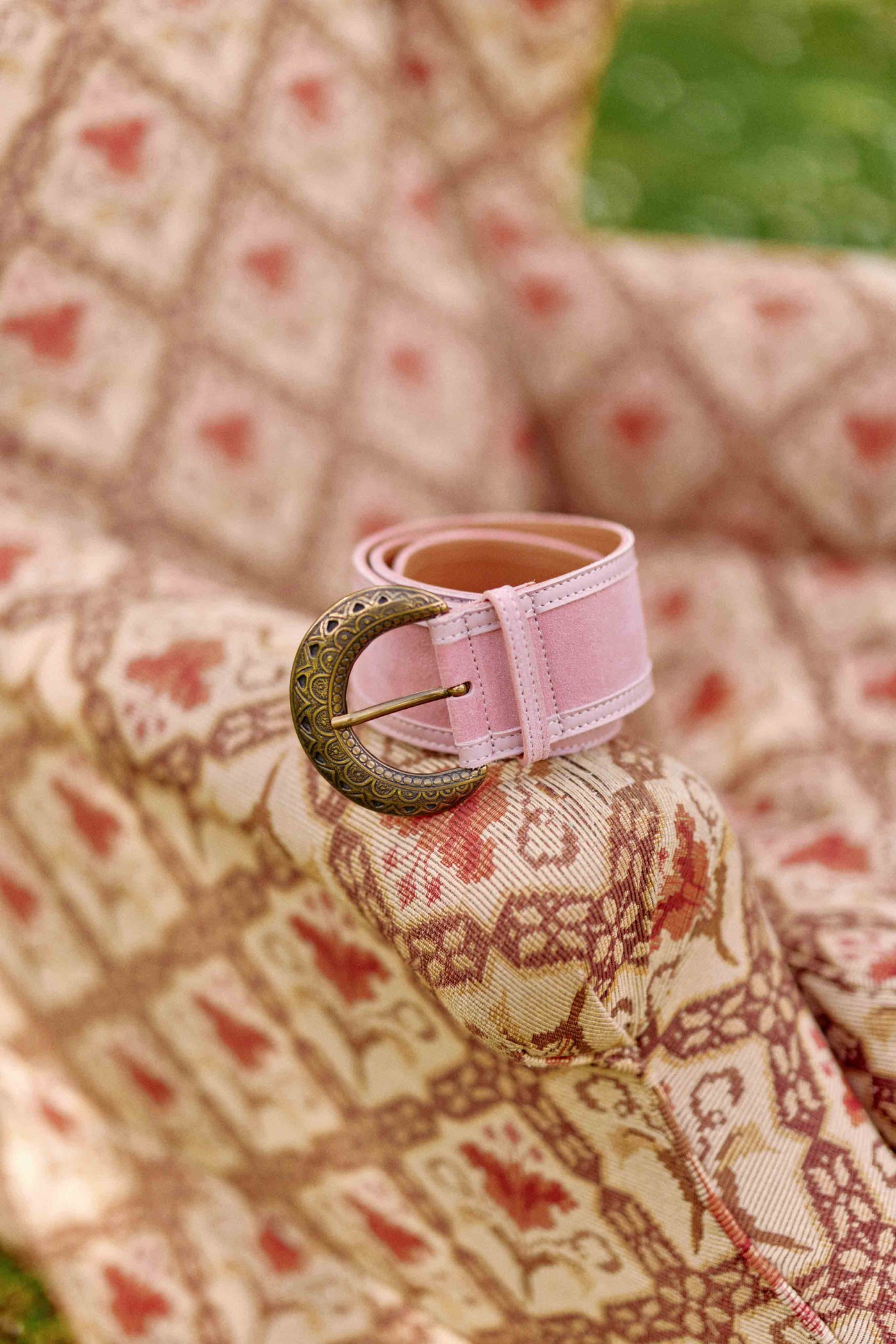 Ceinture vieux rose hotsell