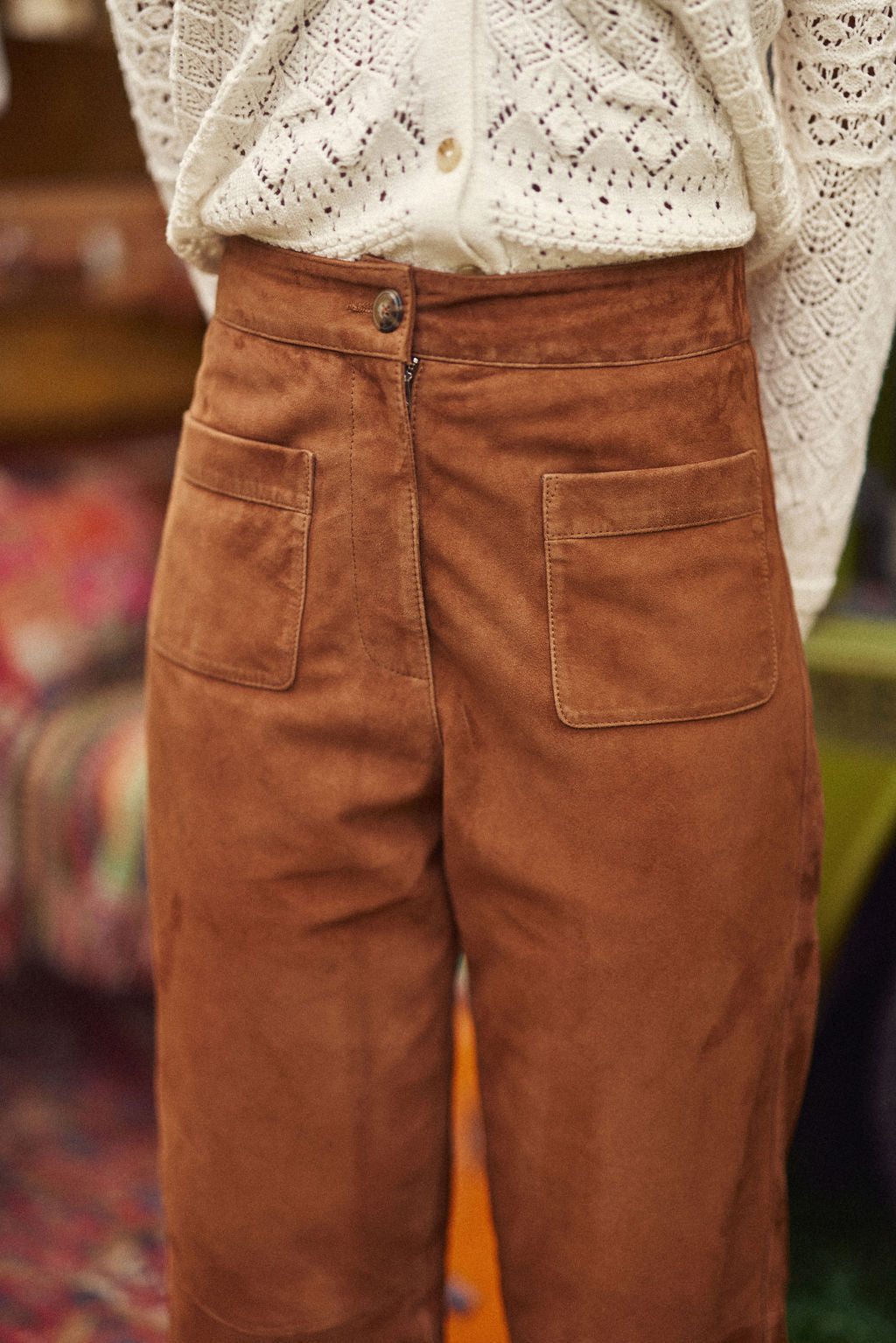 Pantalon flare Atlanty - Camel