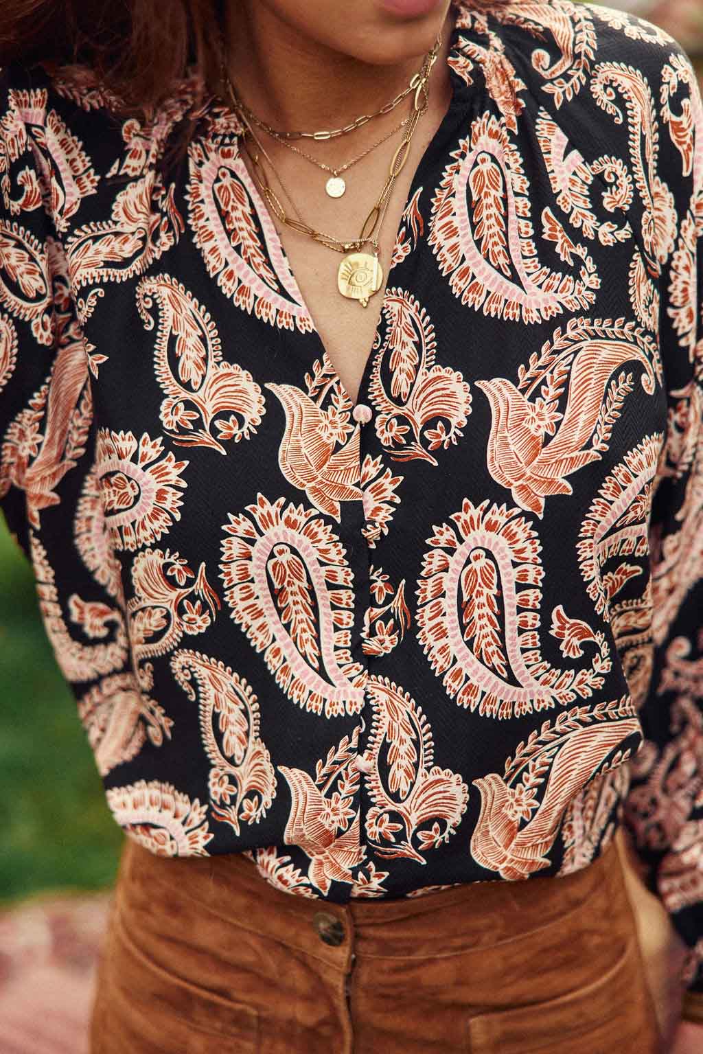 Blouse ample Beily - Cachemire