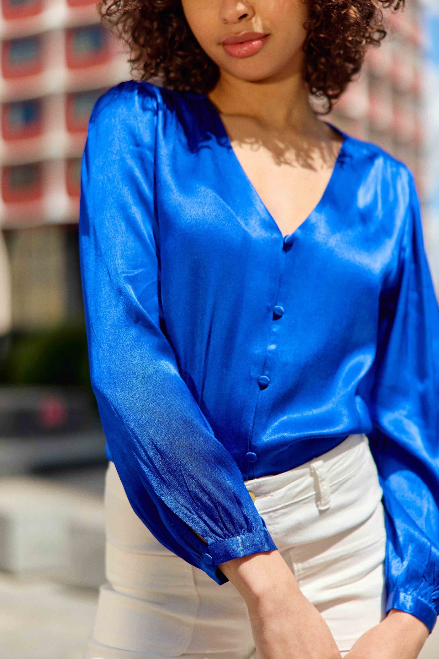 Blouse Bianca - Bleu