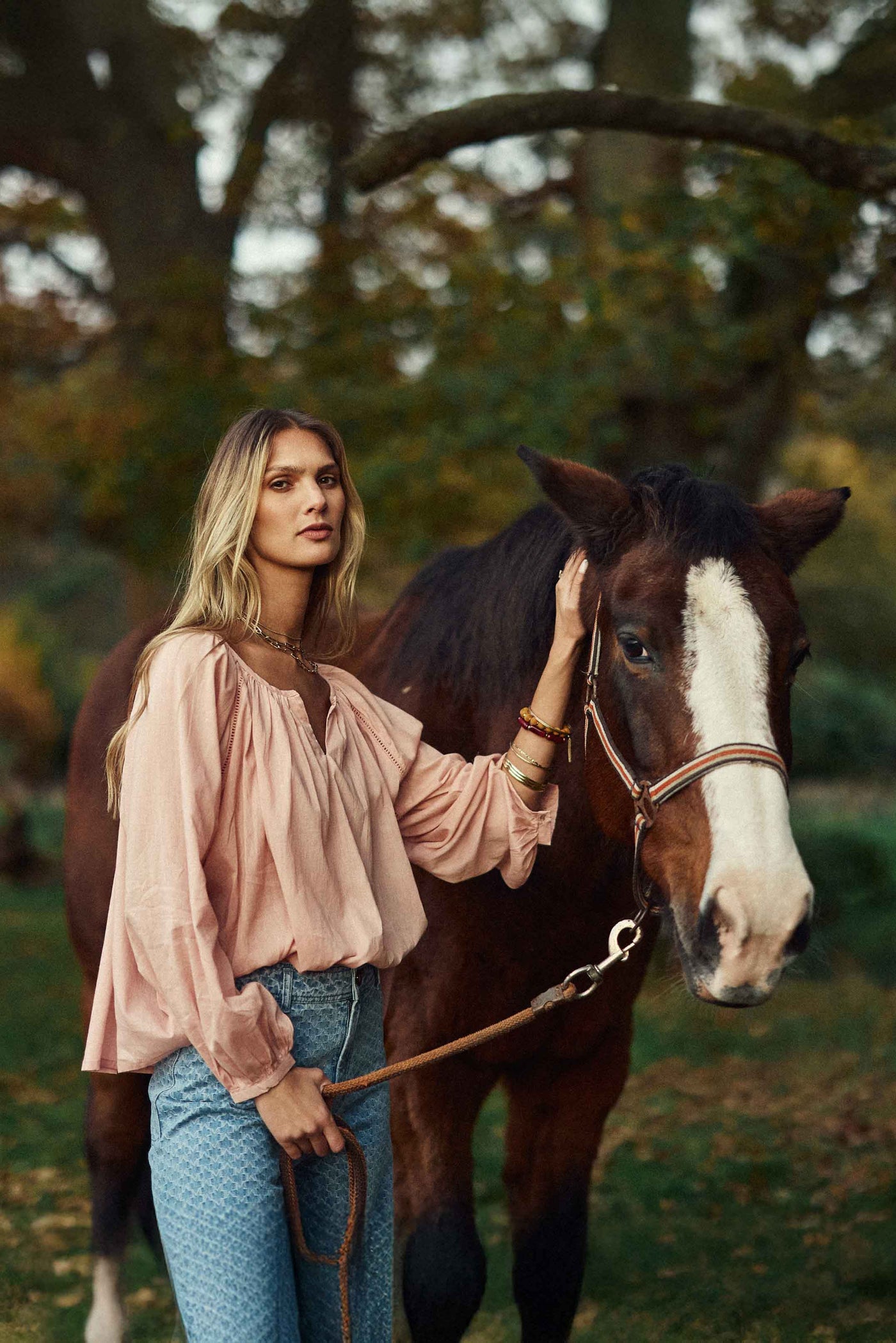 Blouse ample Blazie - Rose poudrée