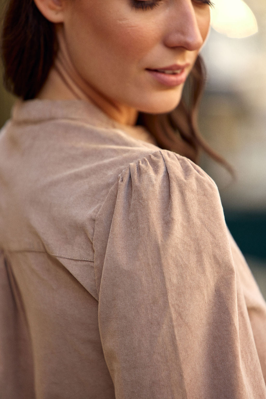 Blouse Blondie velours - Beige