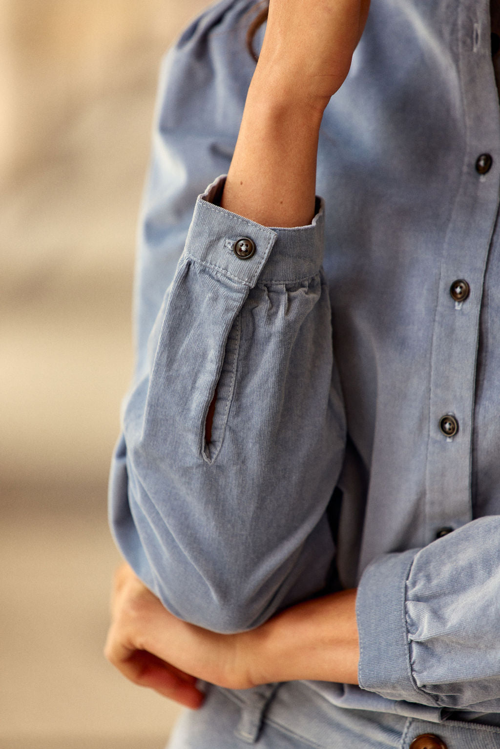 Blouse Blondie - 23-bleu Gris