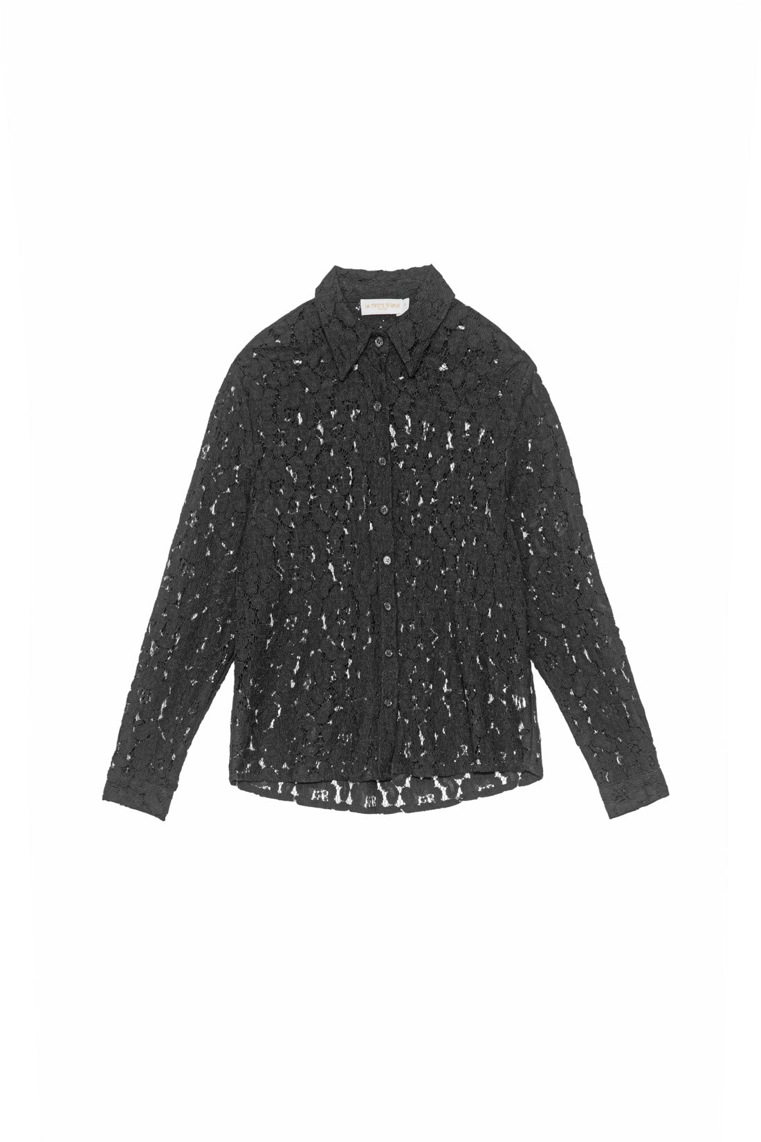 Black lace shirt - Colette