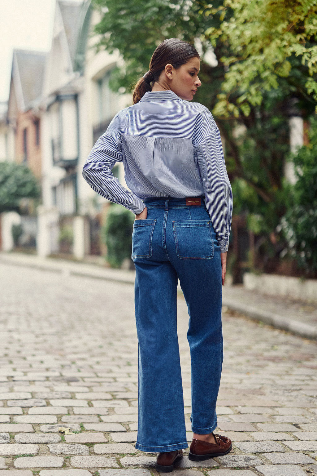 Chemise à rayures Coralia - Bleu/Blanc