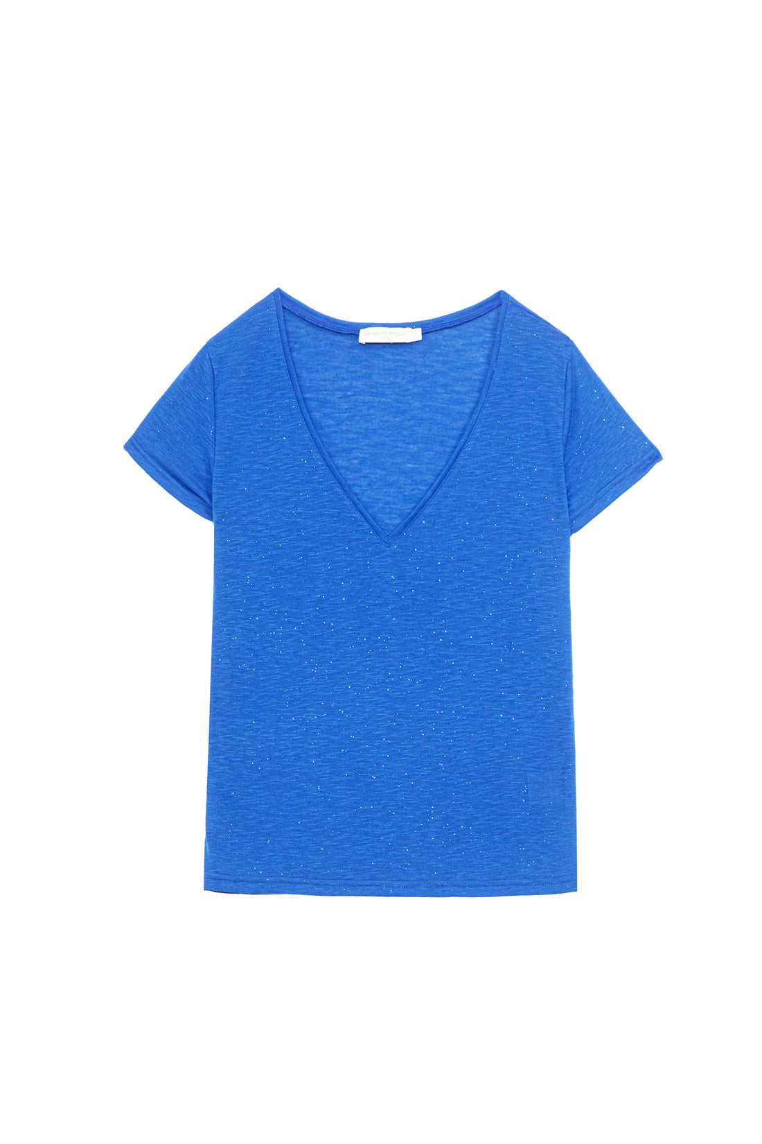 T-shirt col V Elvie - Bleu