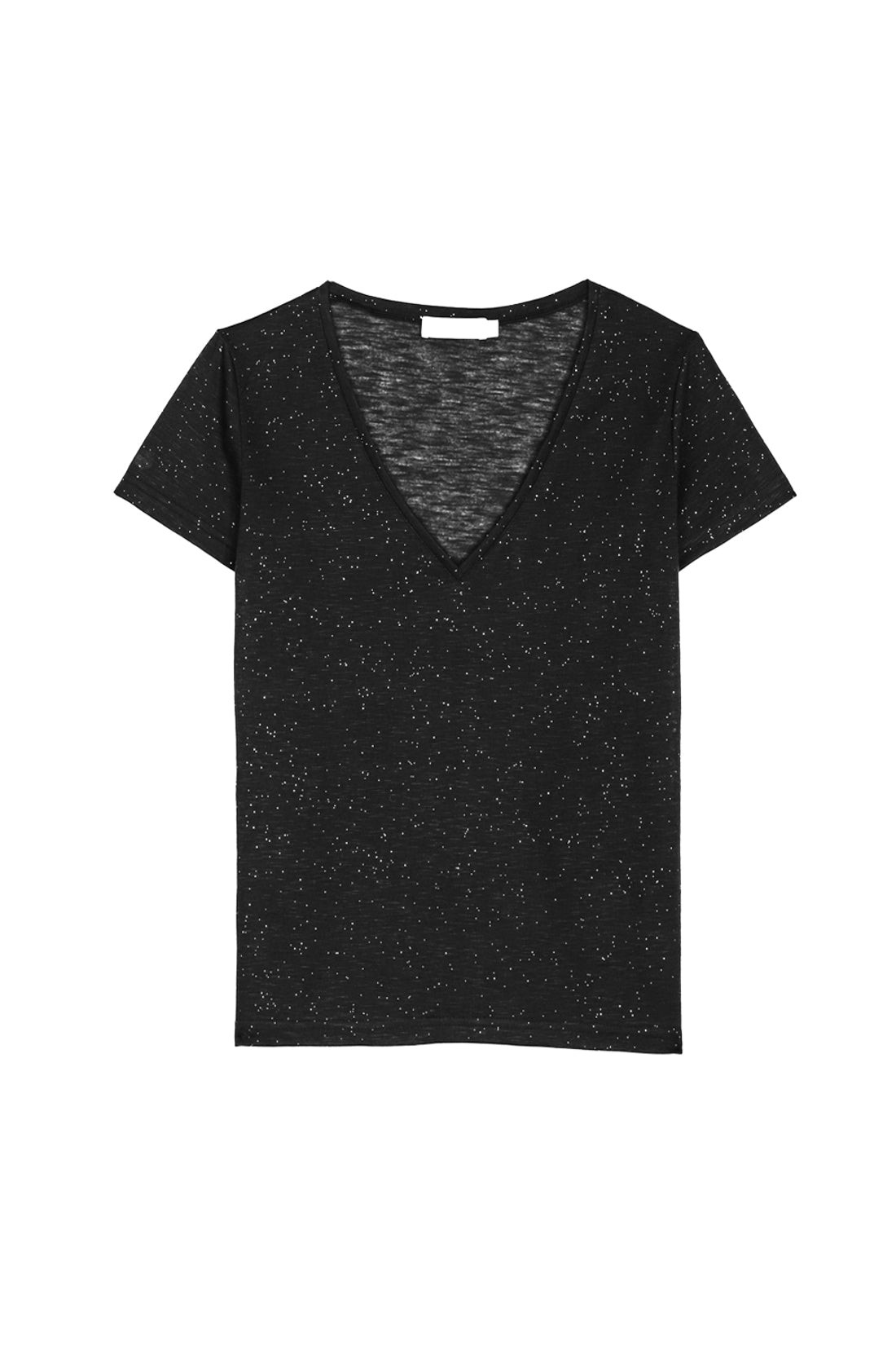 T-shirt col V Elvie - Noir