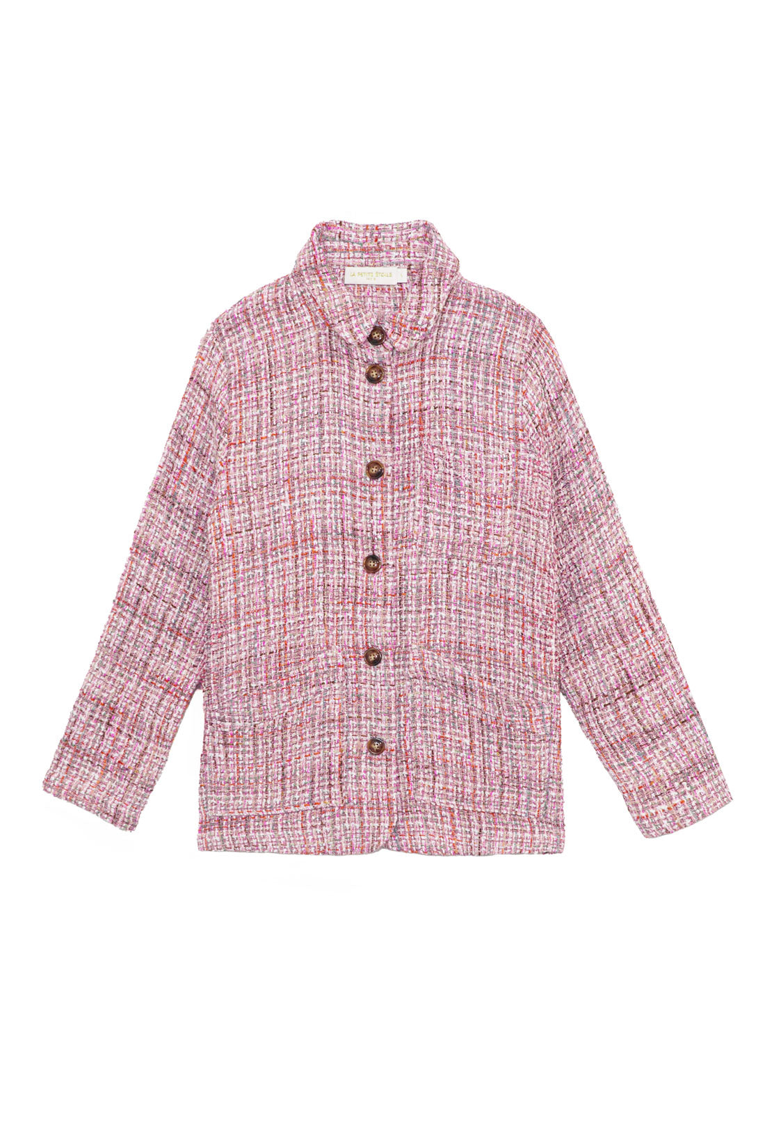 Veste en tweed Fauline - Rose