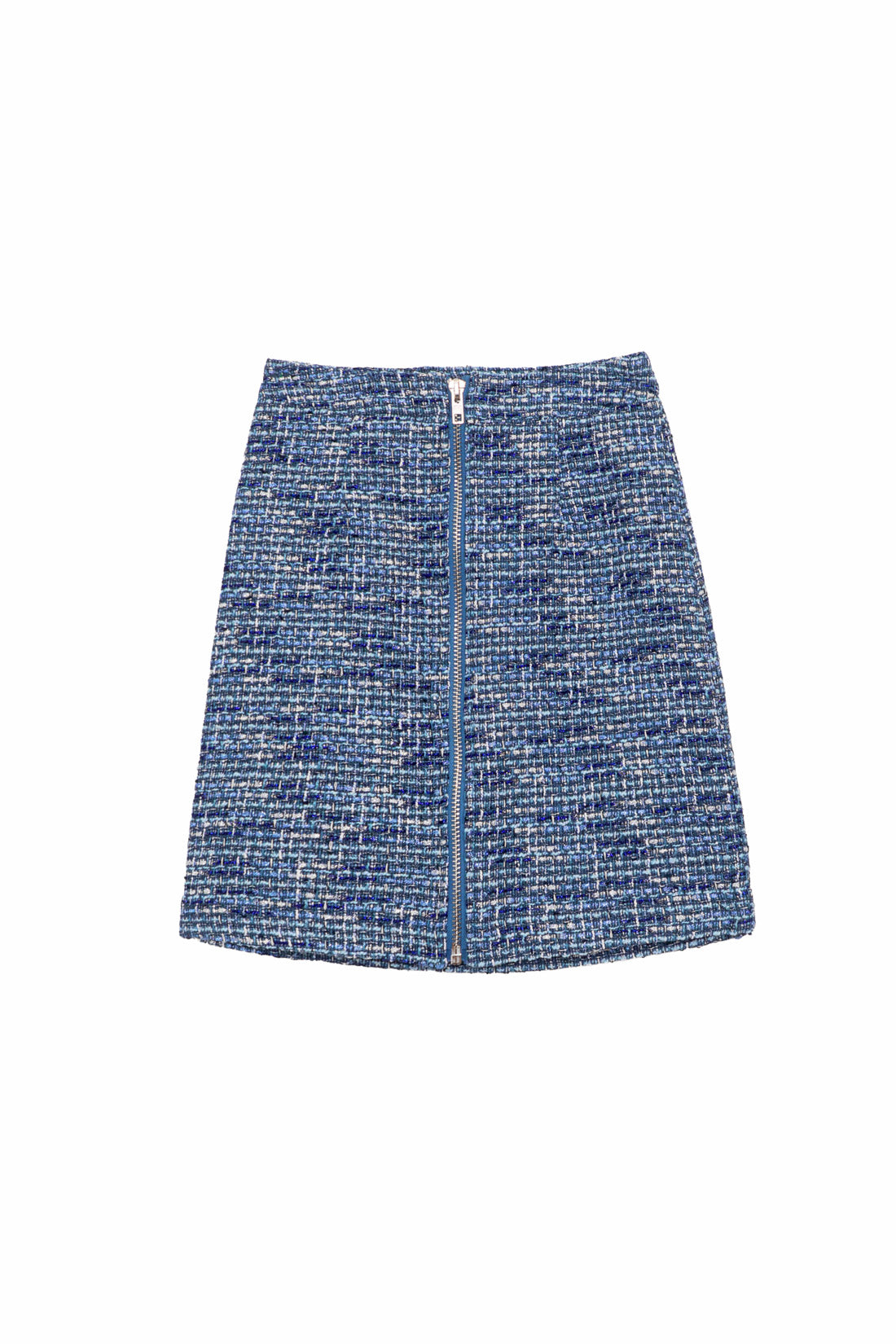 Jupe en tweed Jane - Bleu