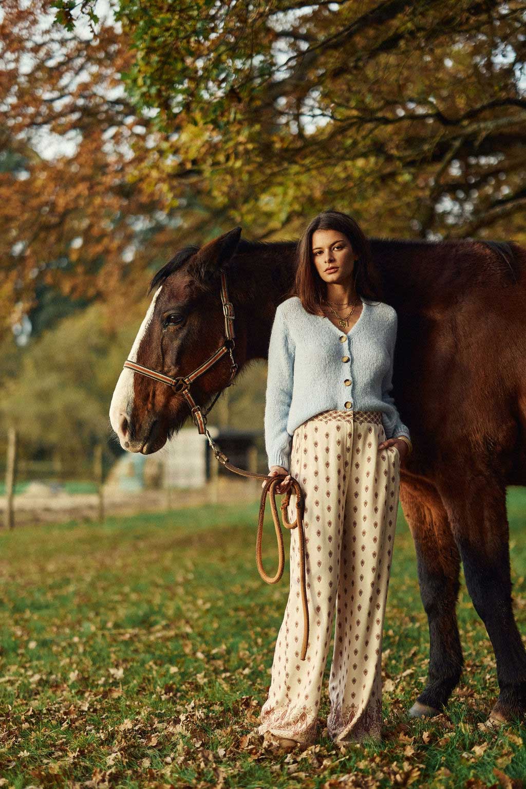 Mara knitted vest - Sky blue