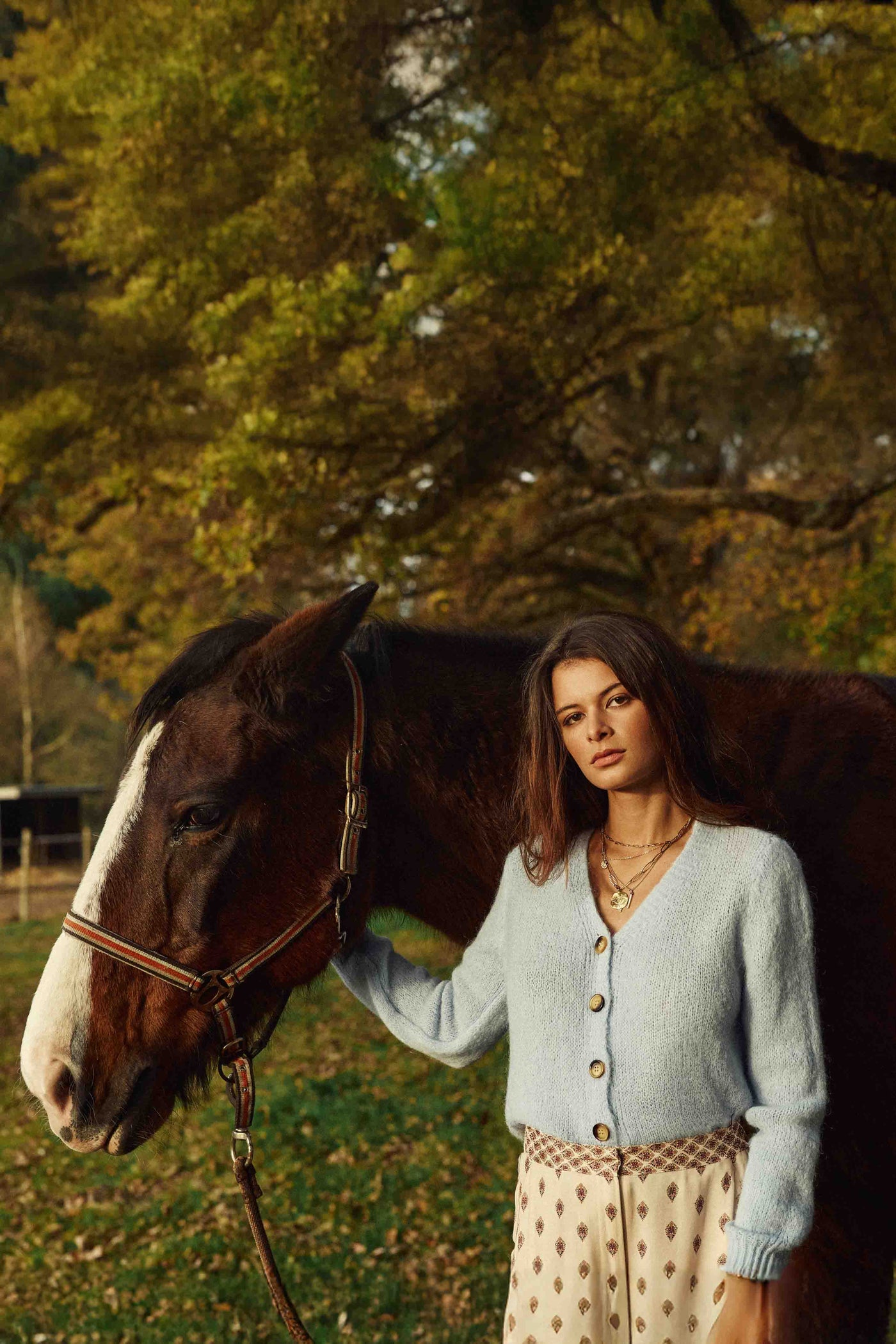 Mara knitted vest - Sky blue