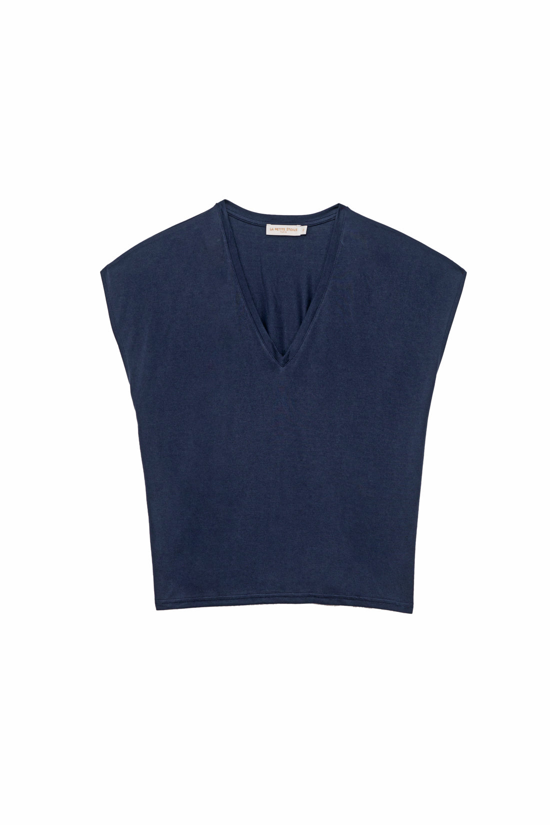 Navy loose-fitting T-shirt - Marcelina