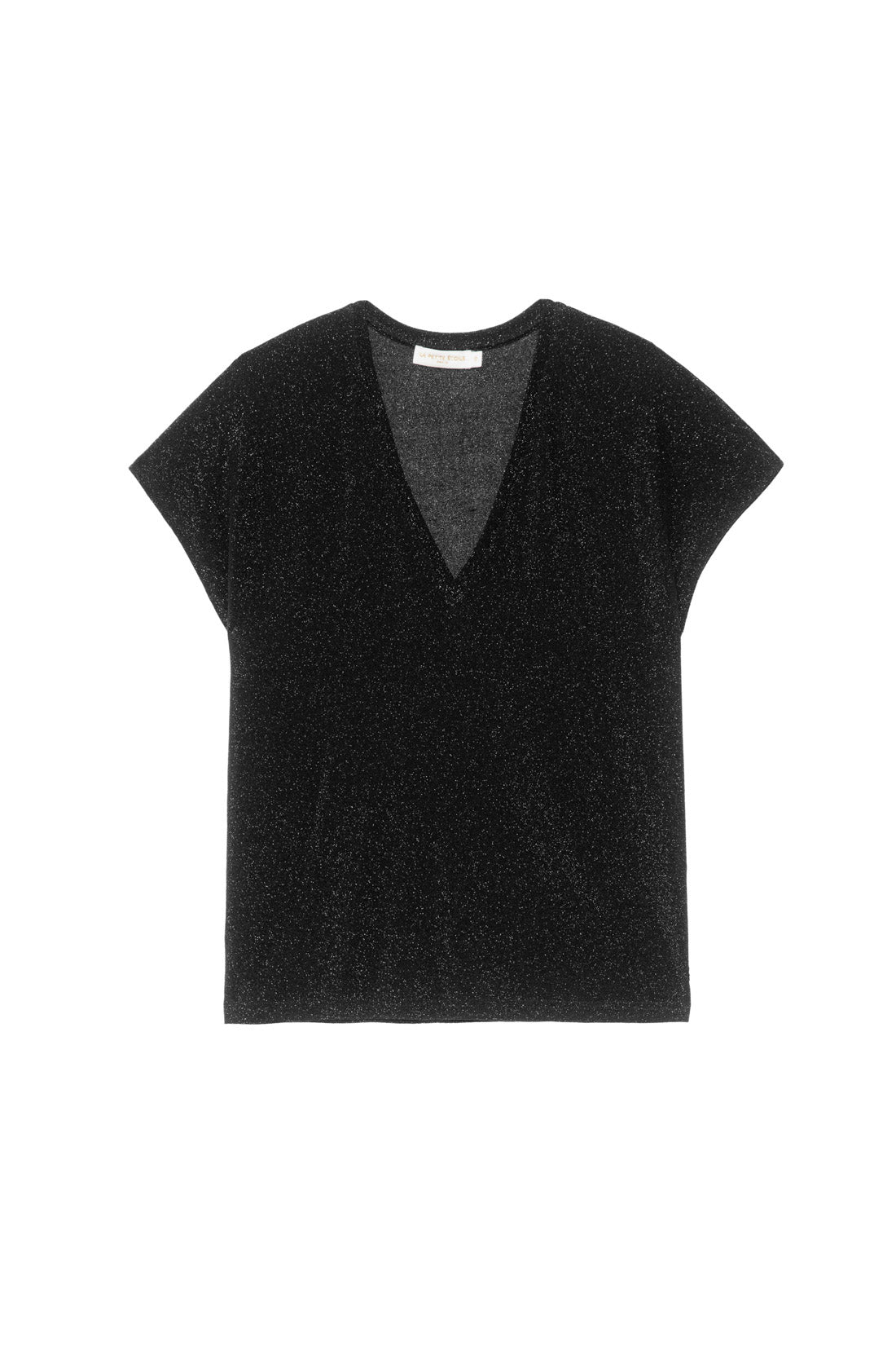 T-shirt pailleté noir - Marcellina