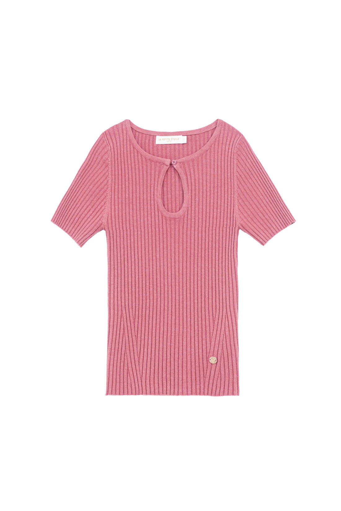 Pull manches courtes Maria - Vieux rose