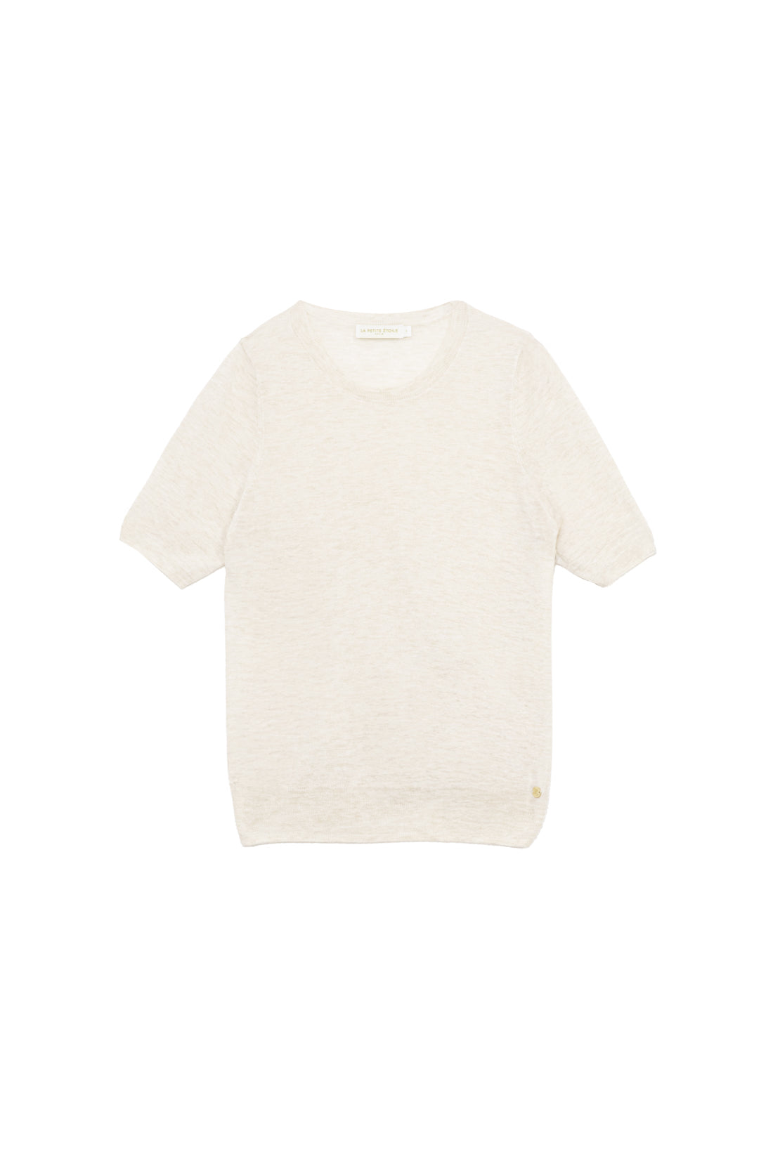 Marilou short sleeve sweater - Ivory