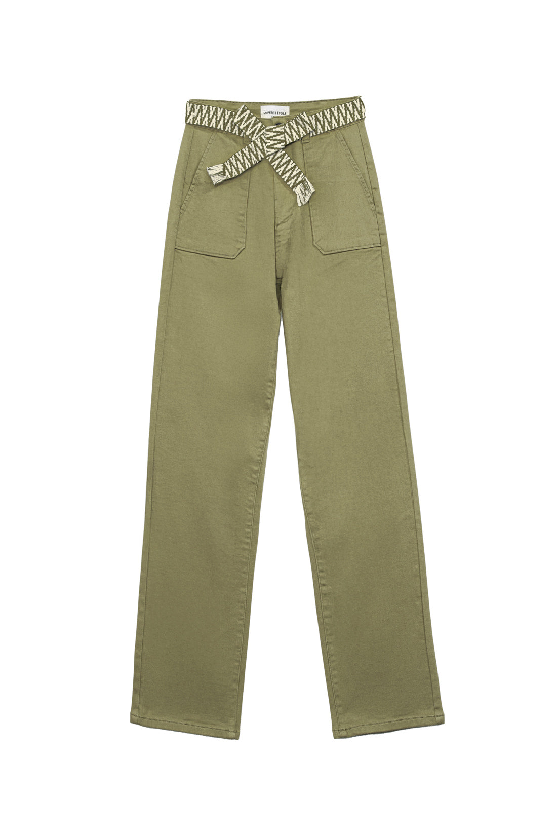 Marisol straight-leg pants  - Khaki