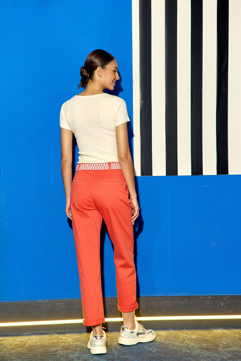 Marisol straight-leg pants - Orange