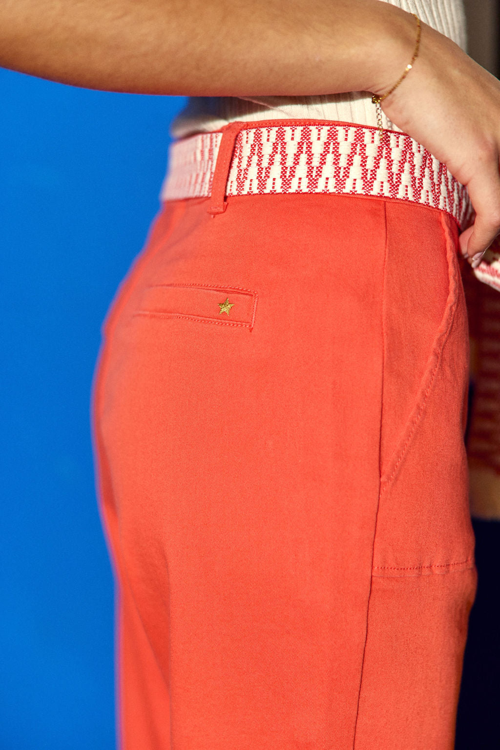 Marisol straight-leg pants - Orange