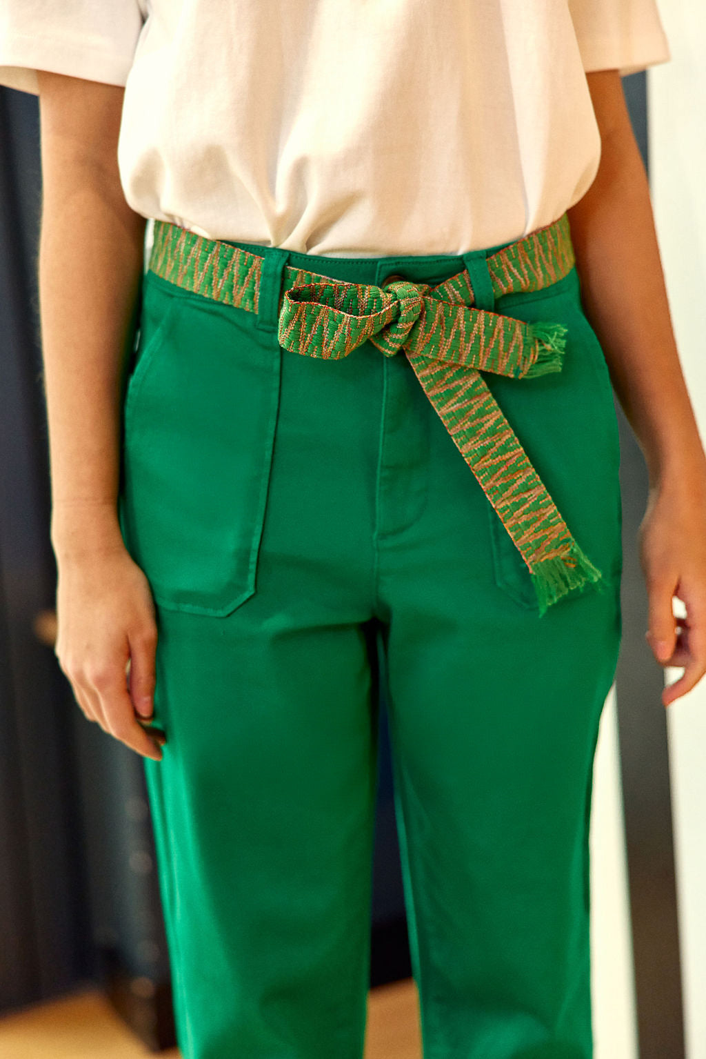 Marisol straight-leg pants - Green