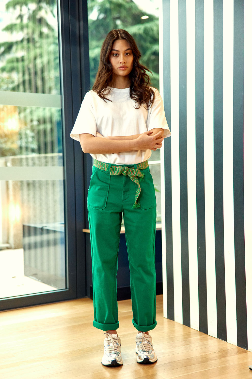 Marisol straight-leg pants - Green