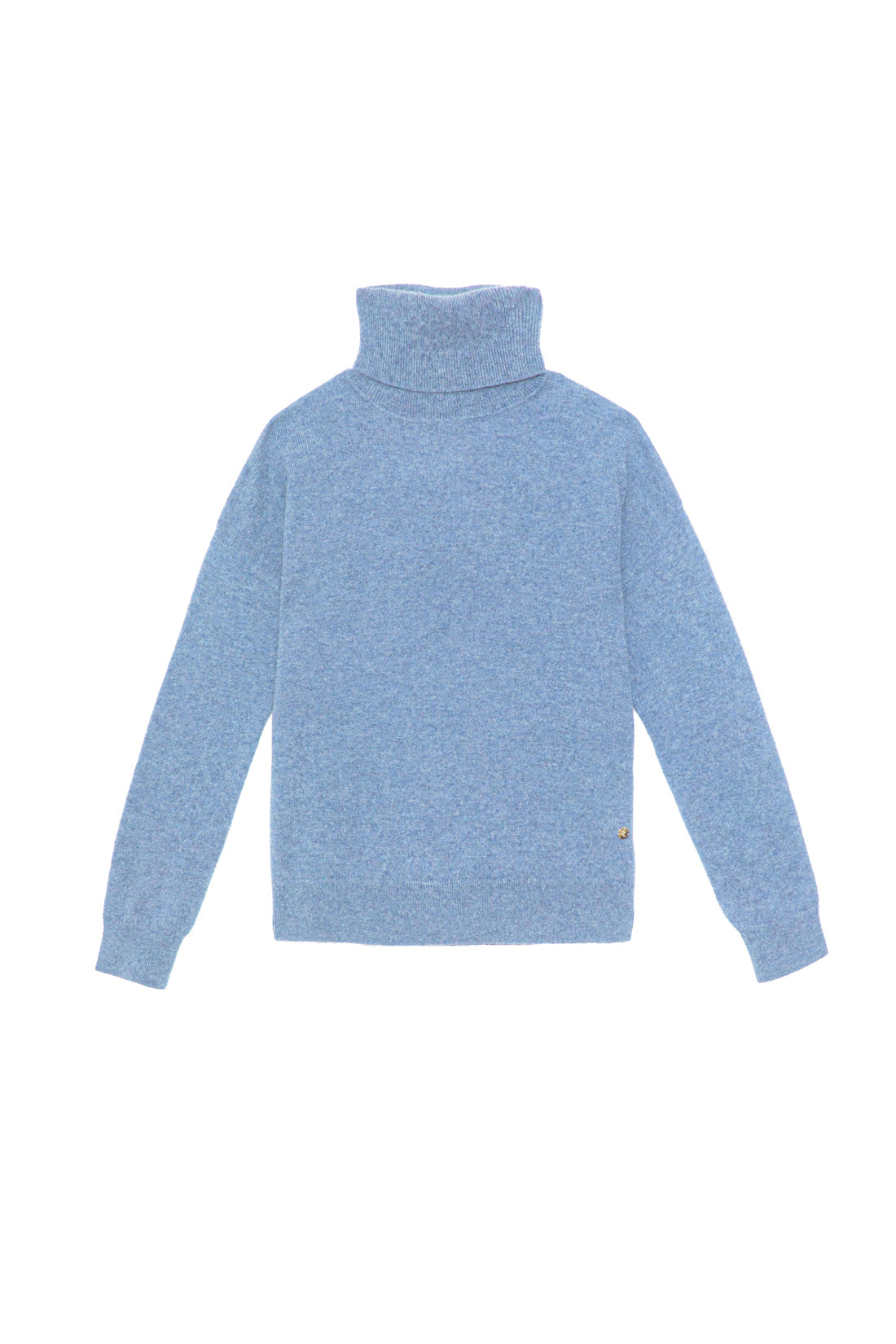 Blue turtleneck pullover - Marlen