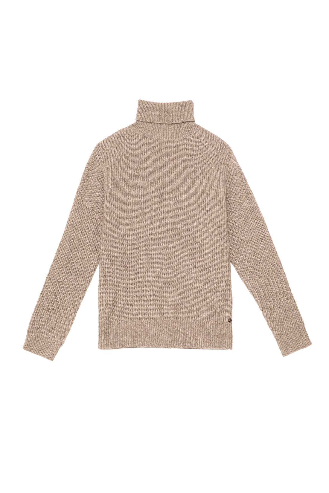 Pull col roulé taupe - Marthy