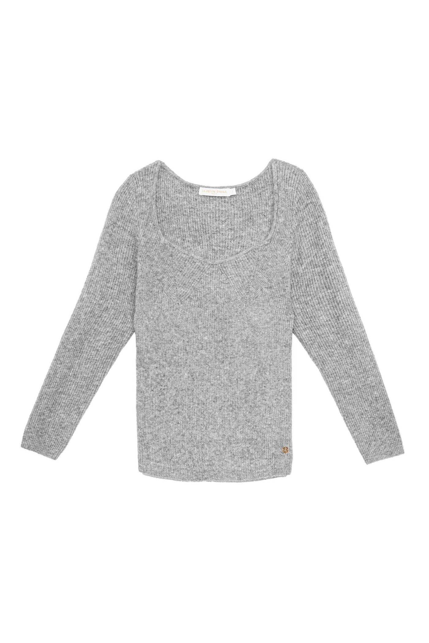 Pullover Mila - 01-mottled grey