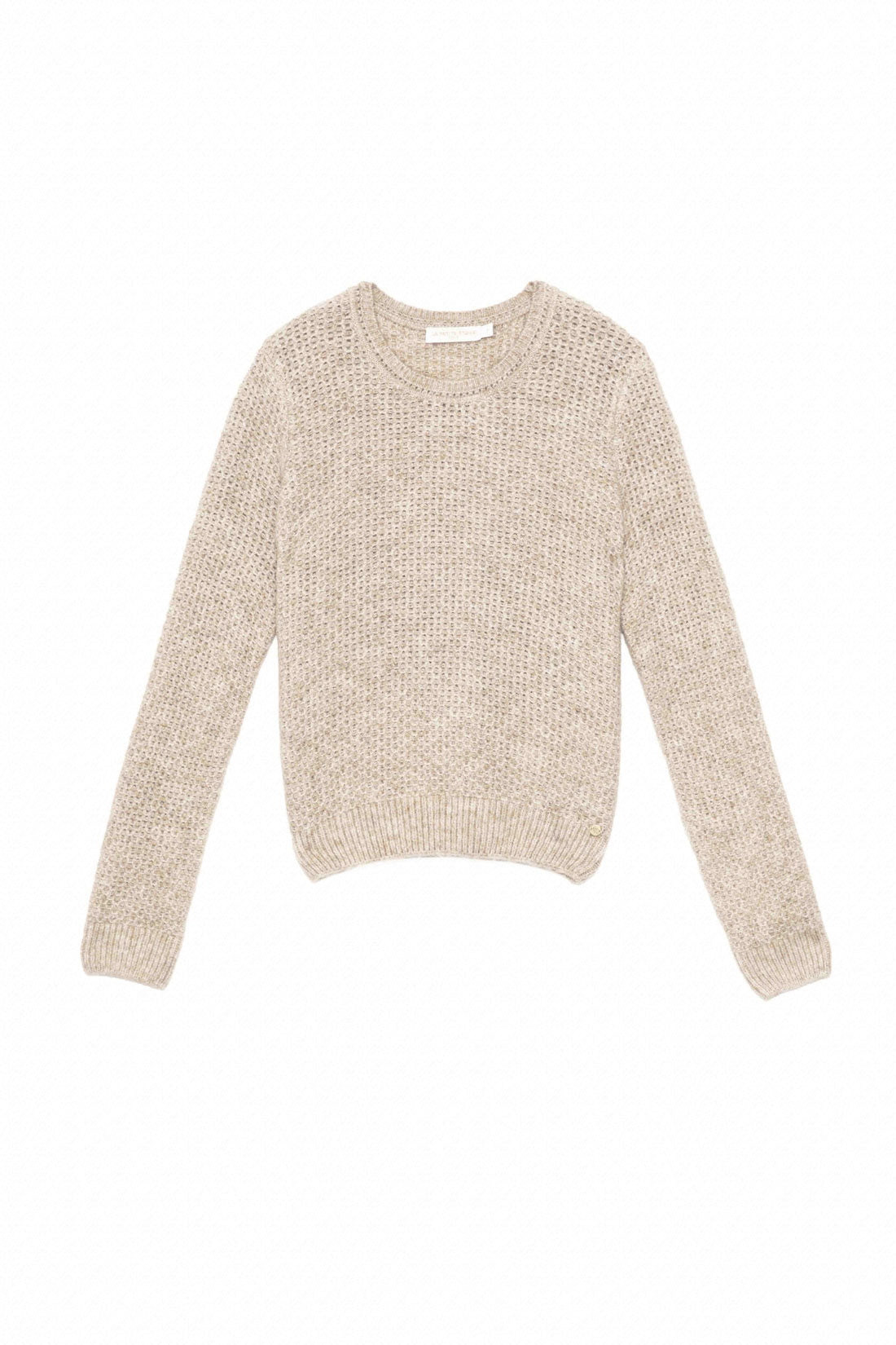 Pull en maille beige - Miran