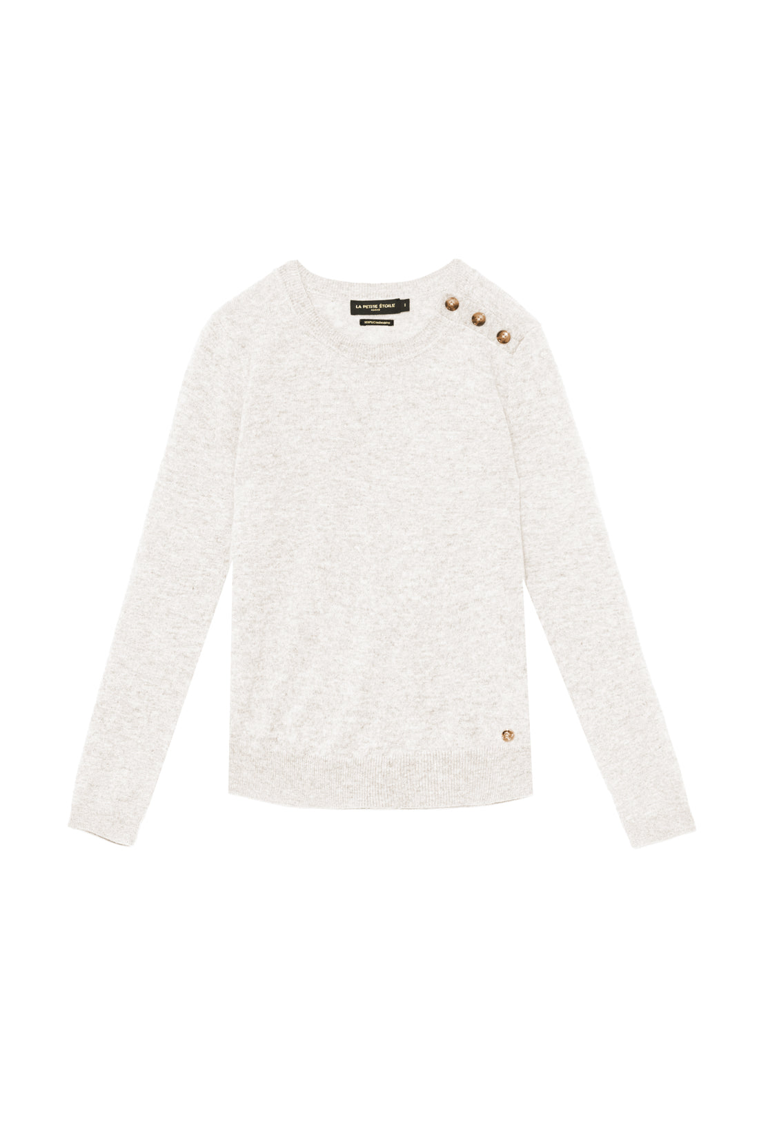 Beige knitted pullover - Moody