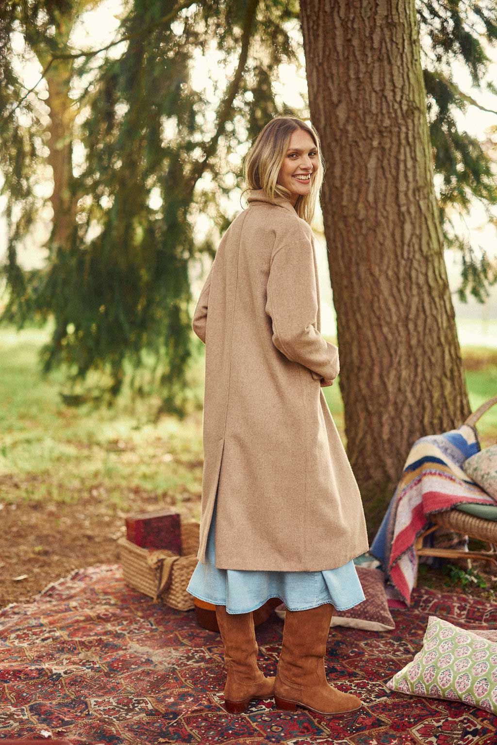 Nelia long coat - Camel