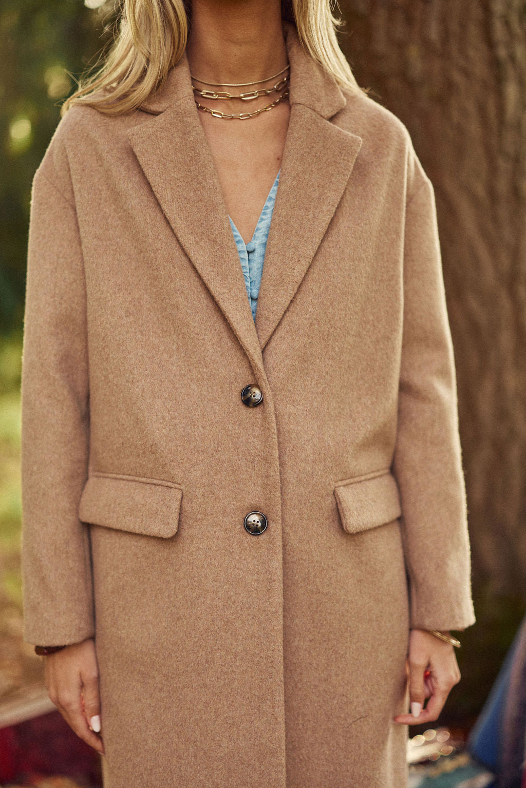 Nelia long coat - Camel