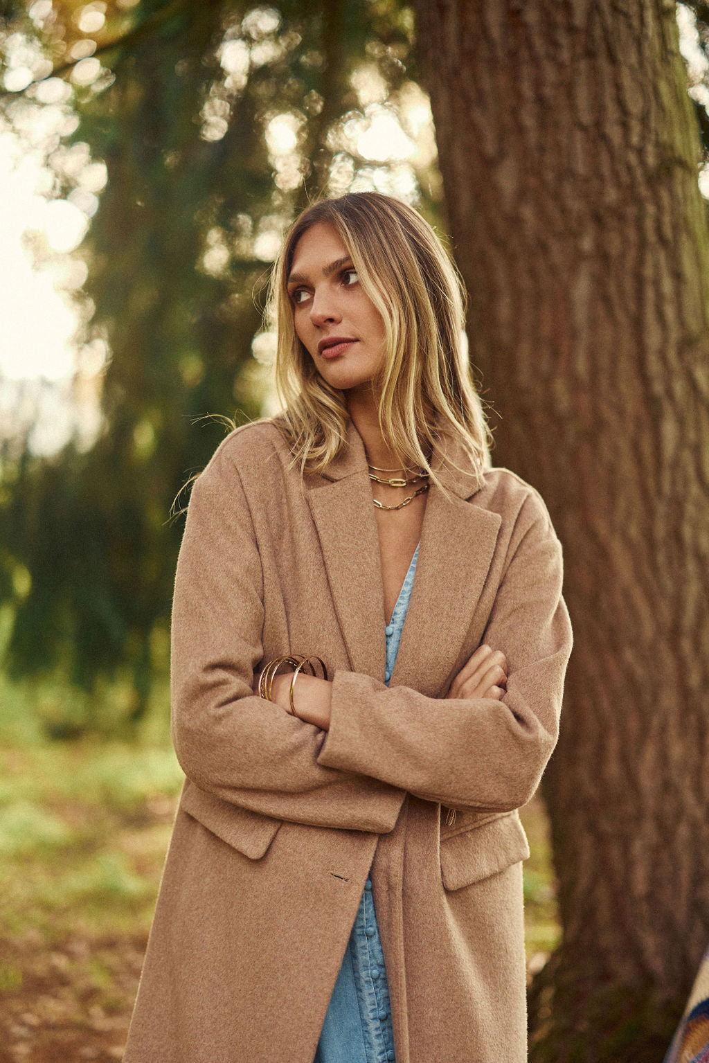 Nelia long coat - Camel