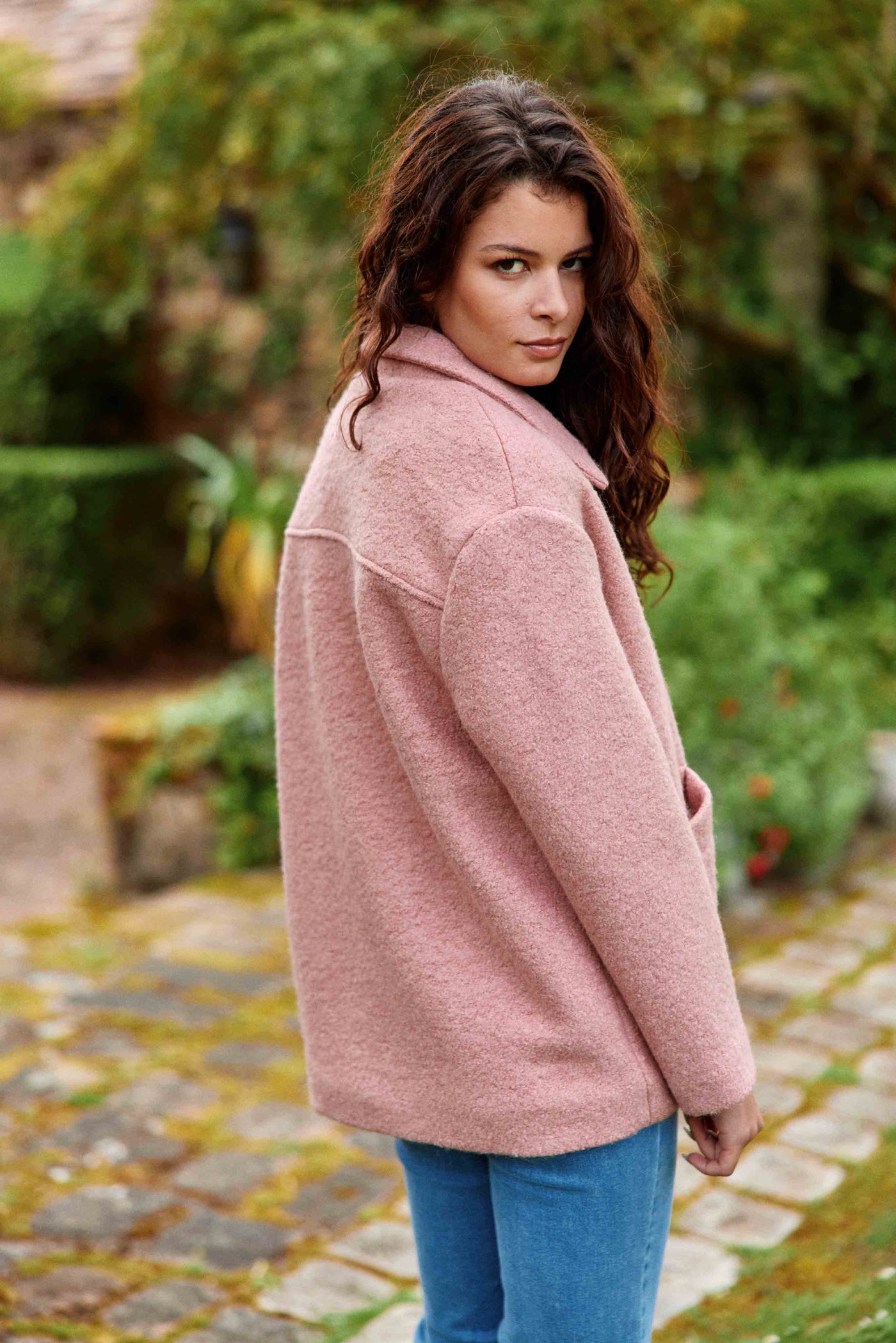 Manteau Nita - 42-vieux Rose