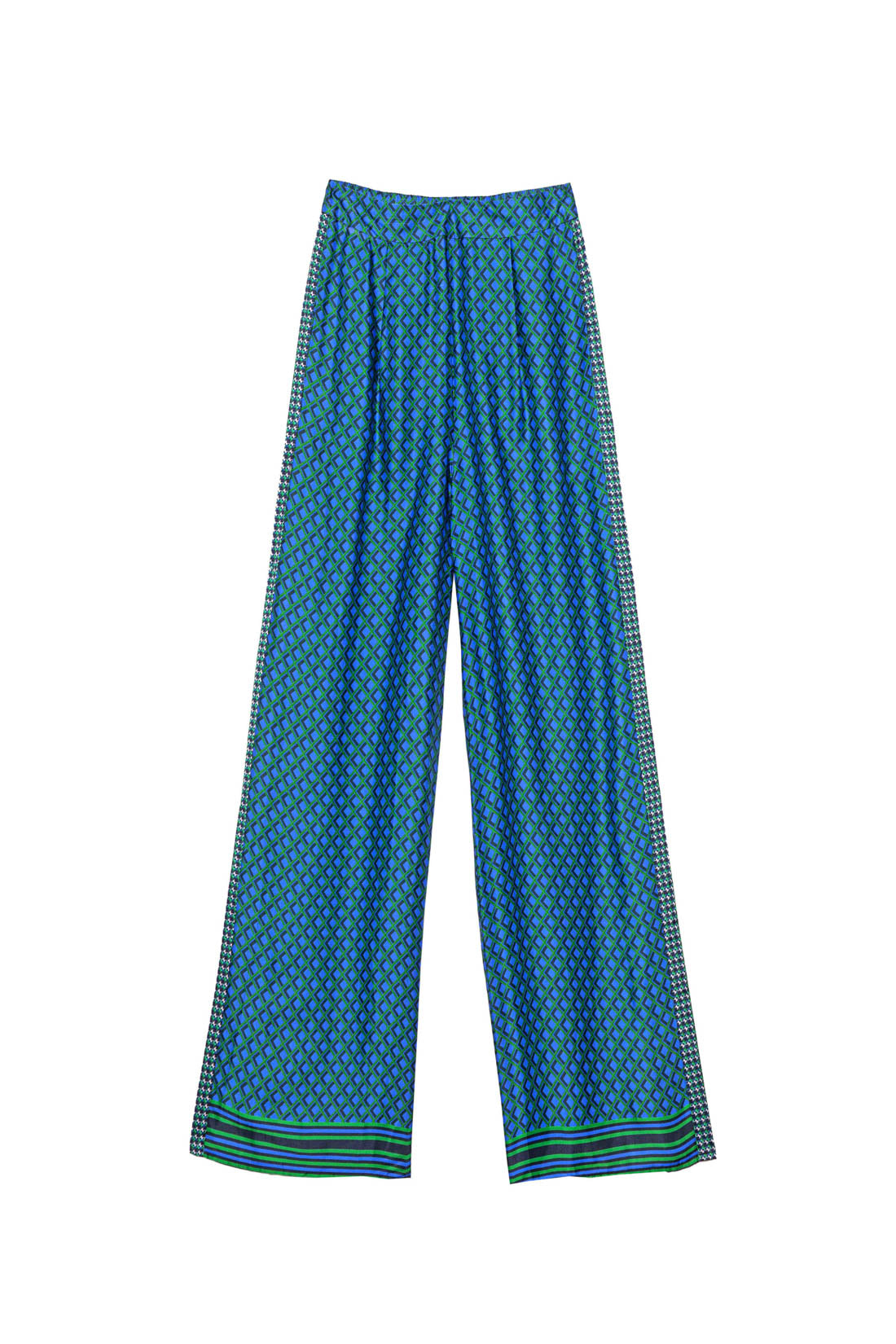 Pantalon Penny - Géométrique bleu