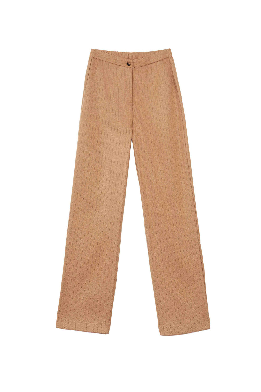 Pantalon beige à rayures - Perrin