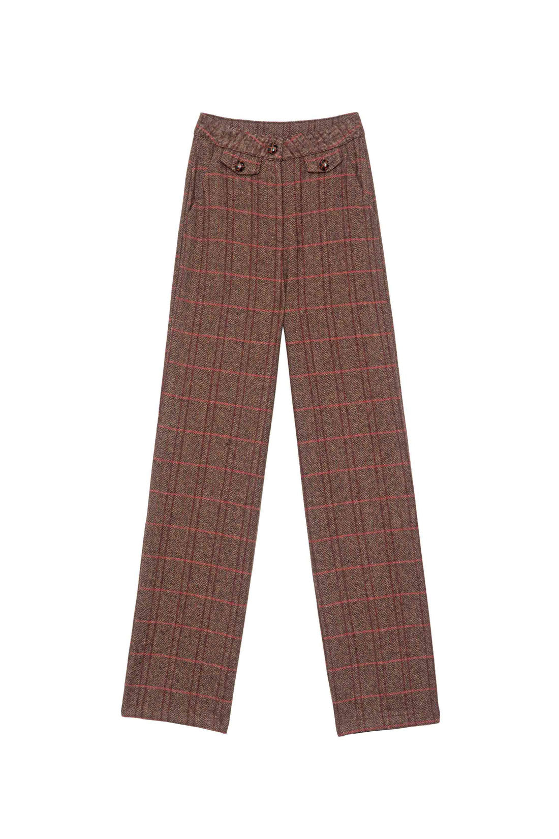 Pantalon à carreaux - Plume