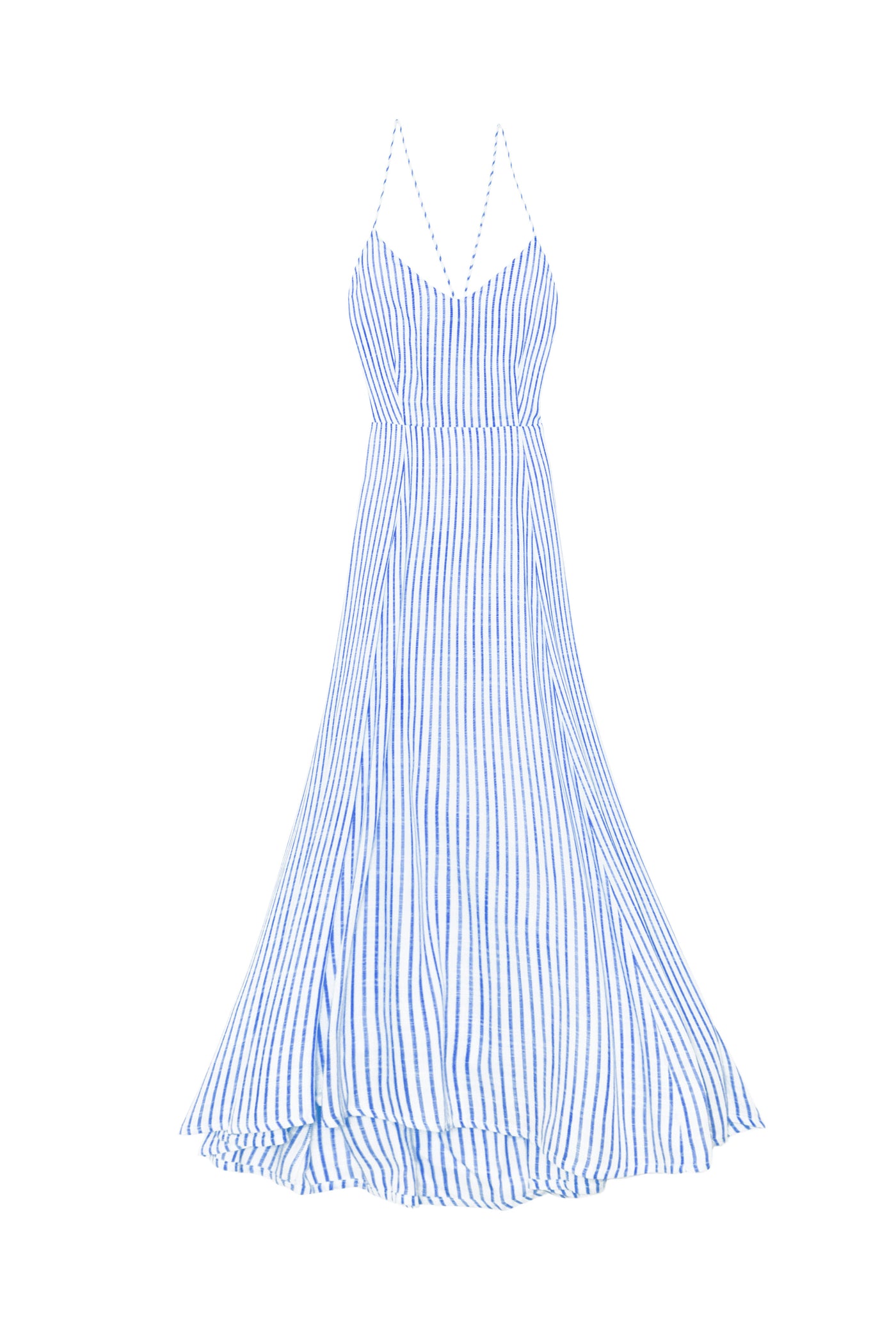 Dress Raima - Ecru/Bleu