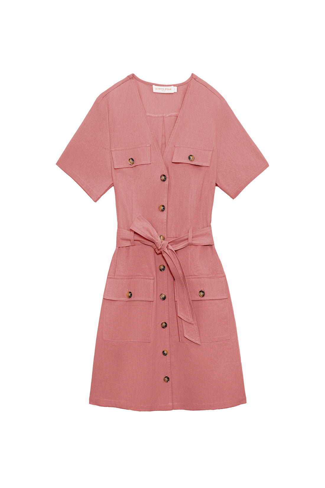 Robe droite rose - Raya