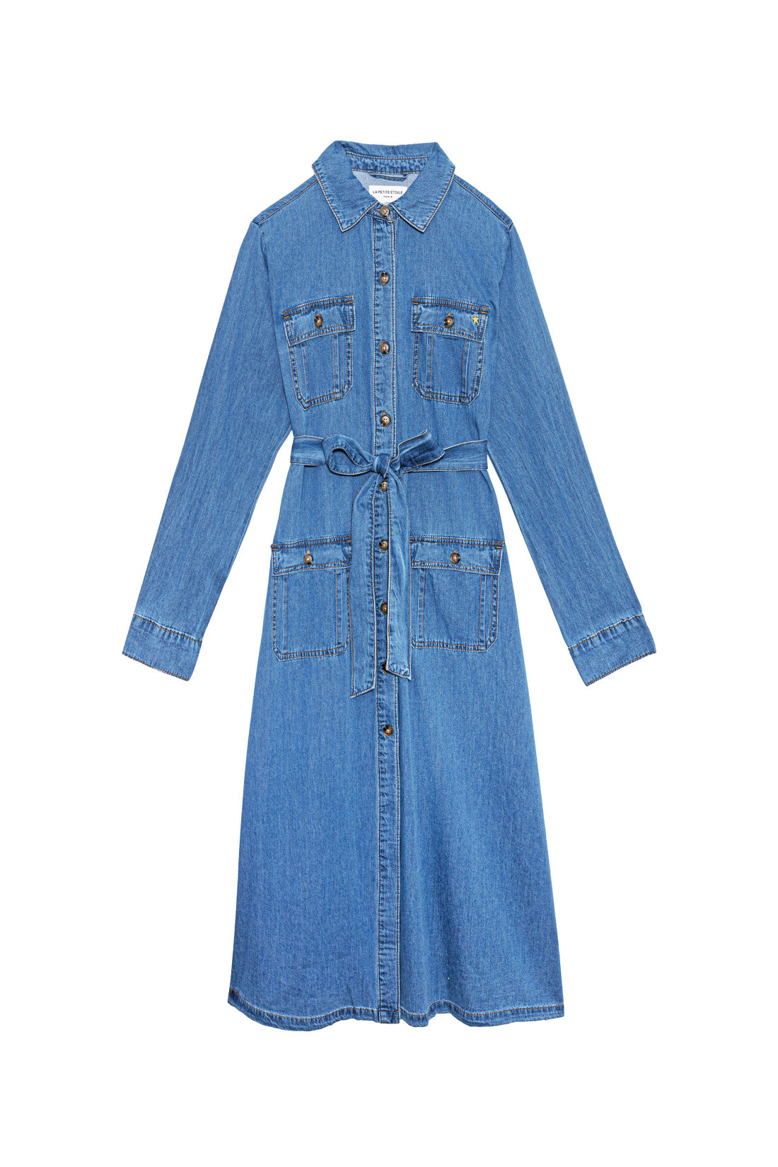 Robe longue denim stone - Renly