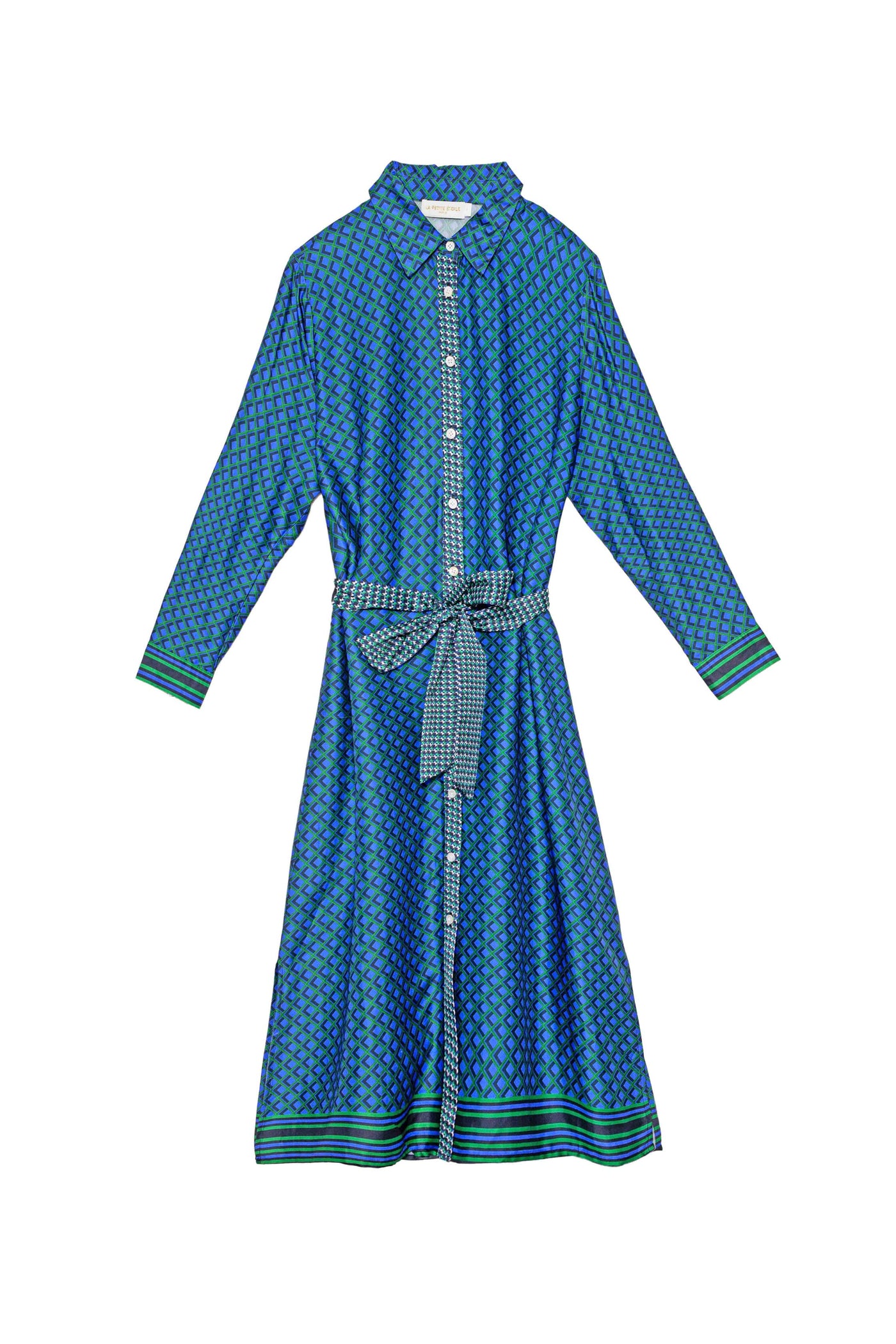 Robe Romy - Géométrique bleu