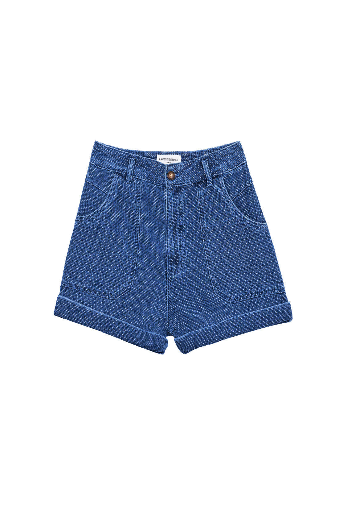 Indigo denim shorts - Sarah