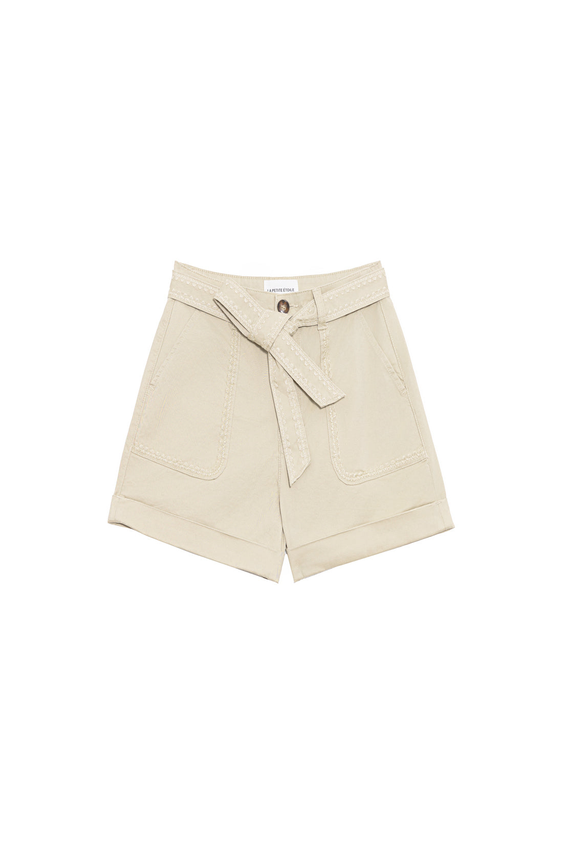 Short taille haute beige - Soeli