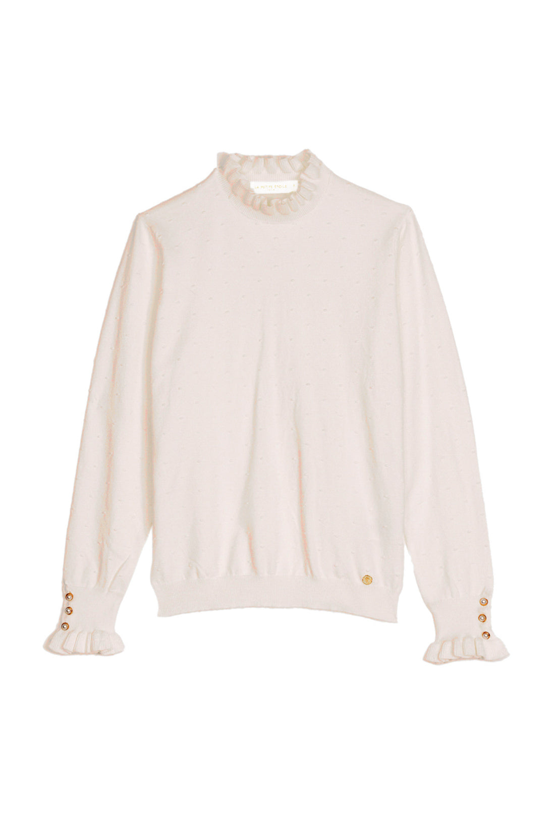 Pull col montant beige - Solferinos