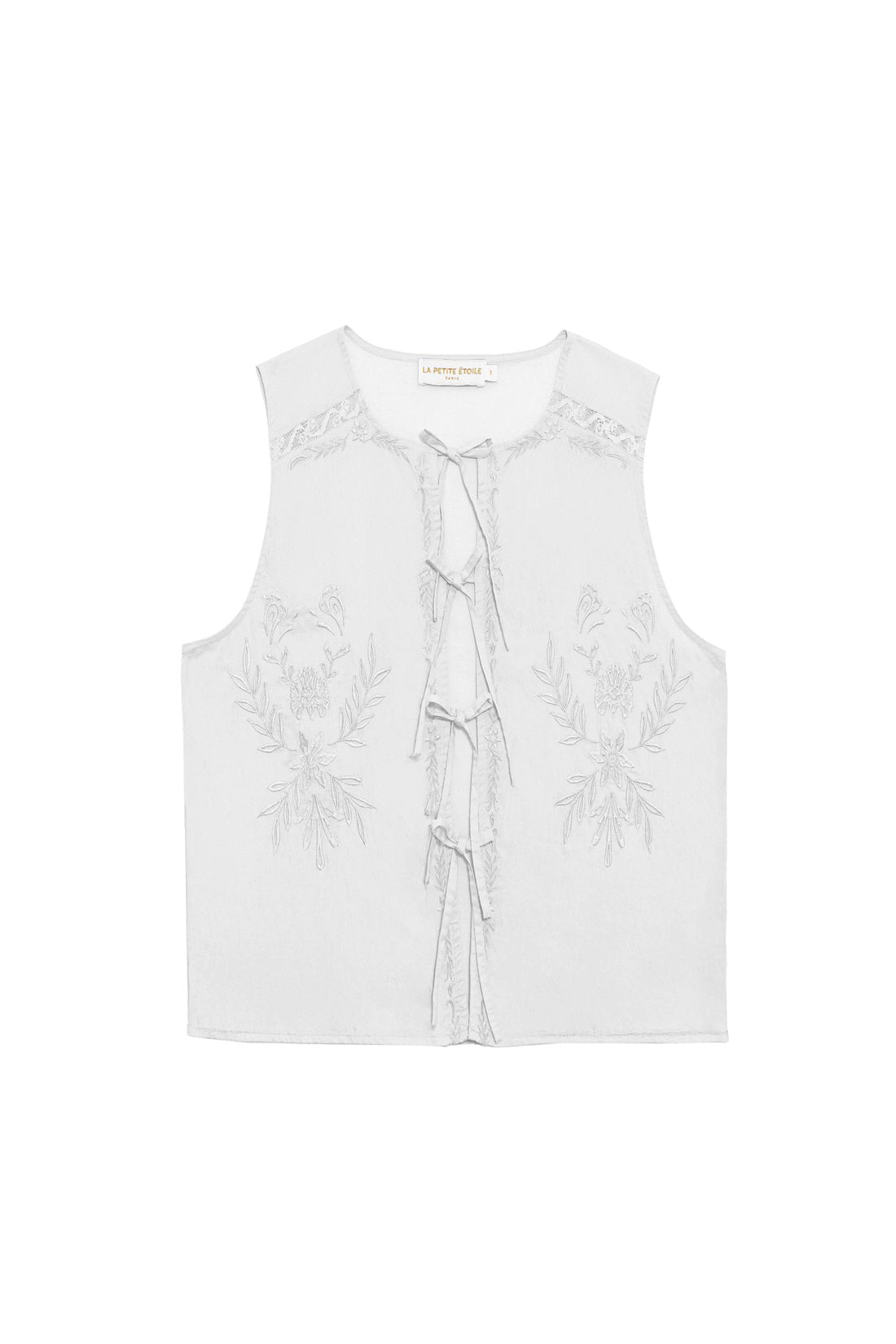 White sleeveless top - Tery