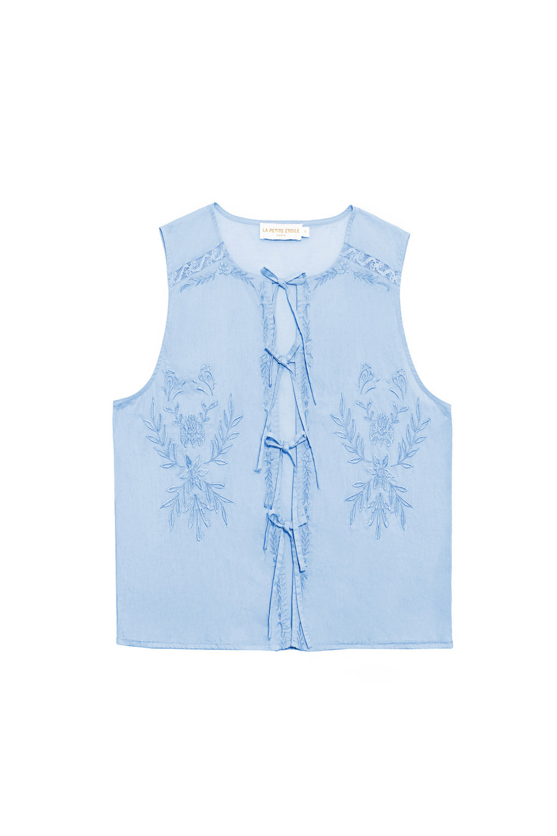 Sky blue sleeveless top - Tery