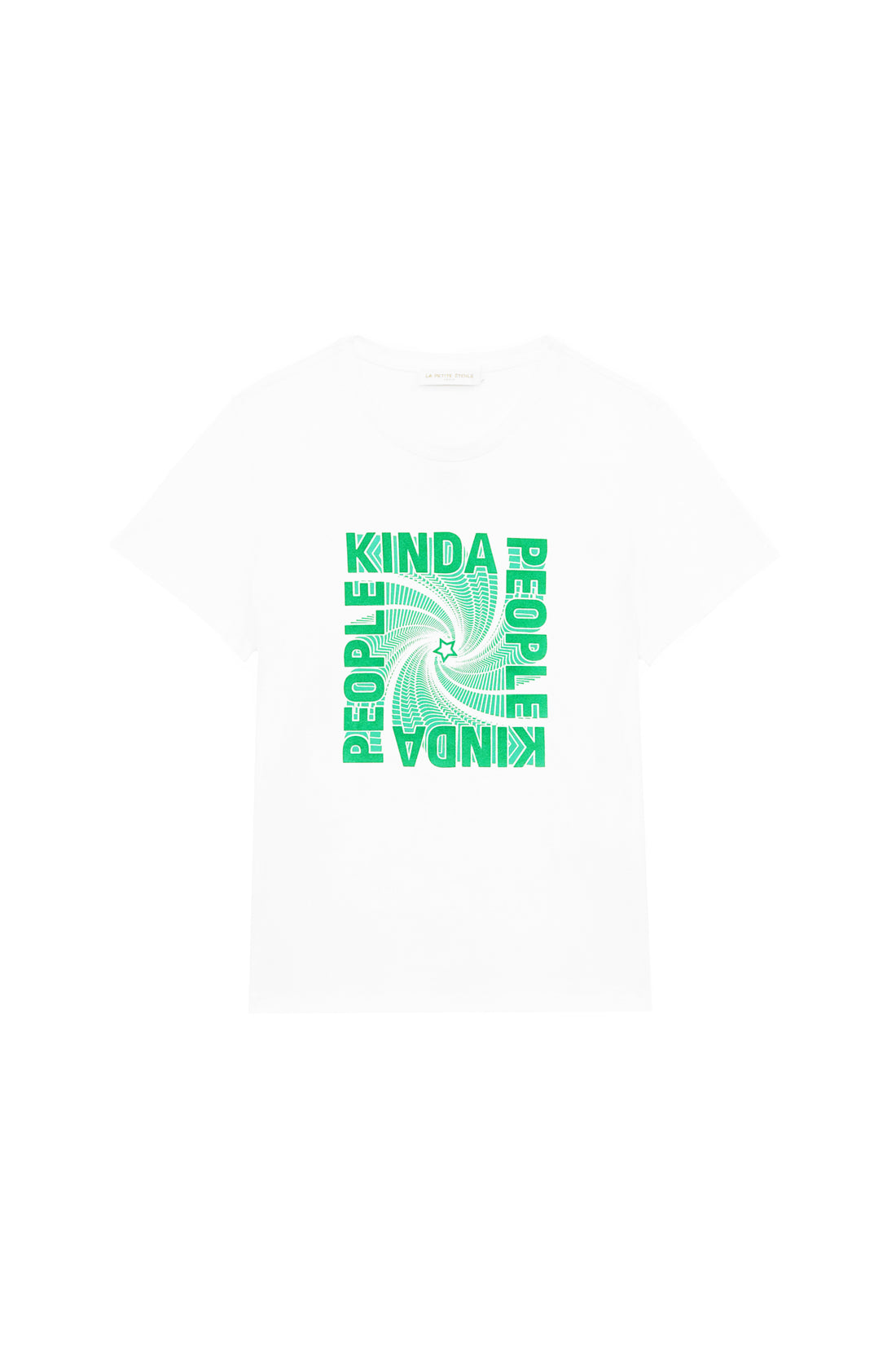 Printed Tinda T-shirt - Ecru/Green