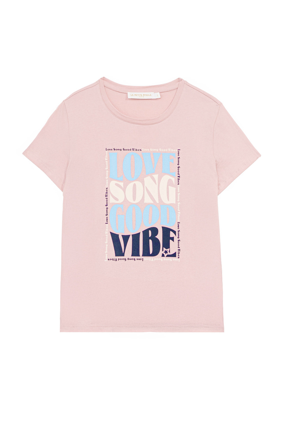 T-shirt col rond Tsong - Rose poudrée