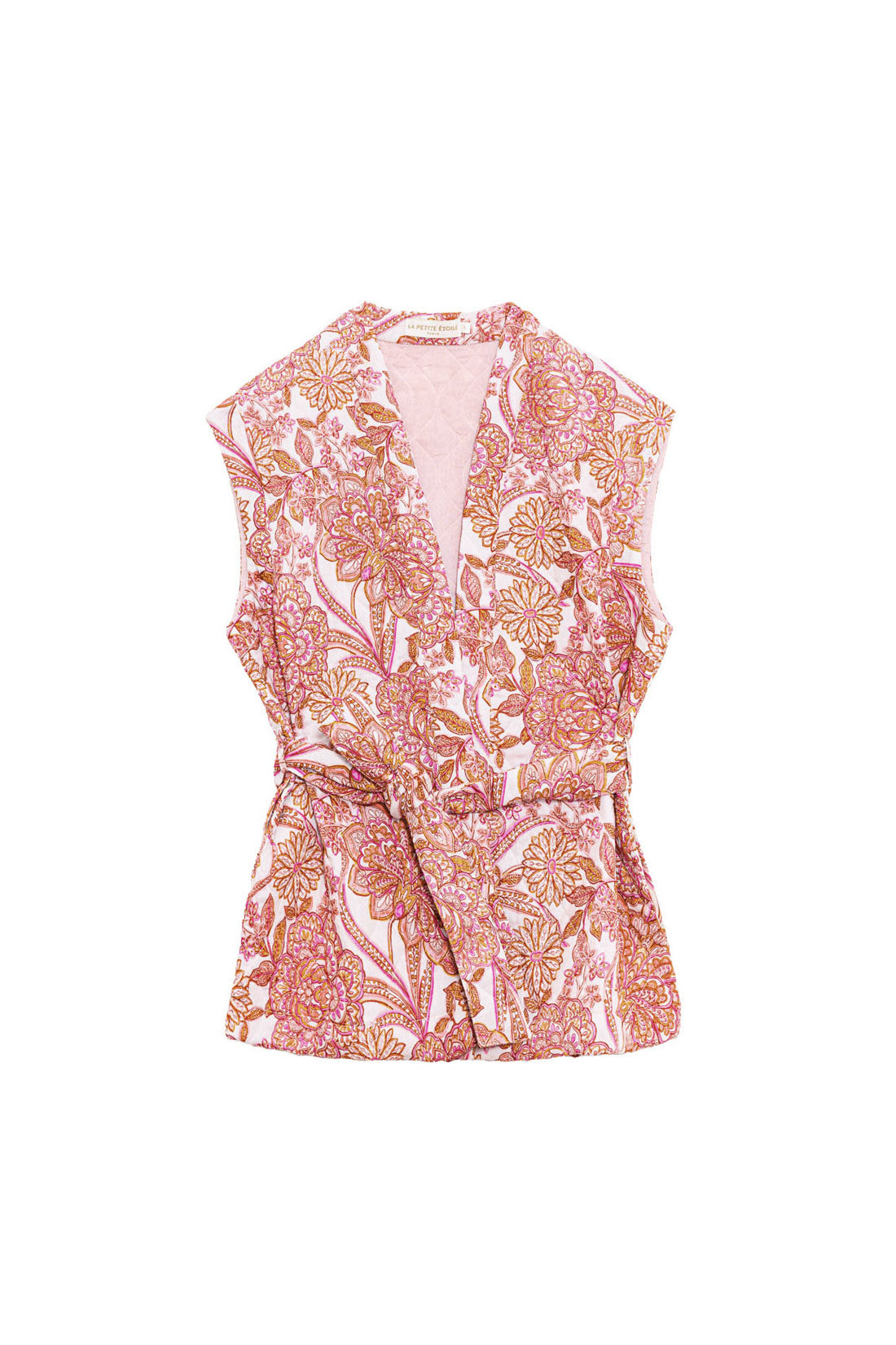 Floral sleeveless jacket - Valma