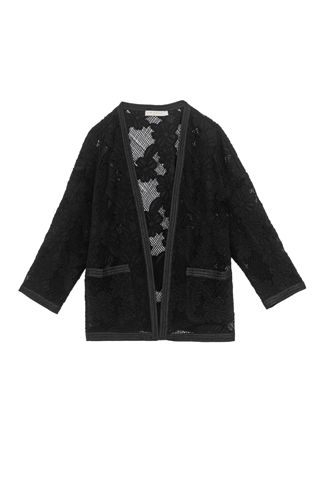 Kimono en coton Violaine - Noir