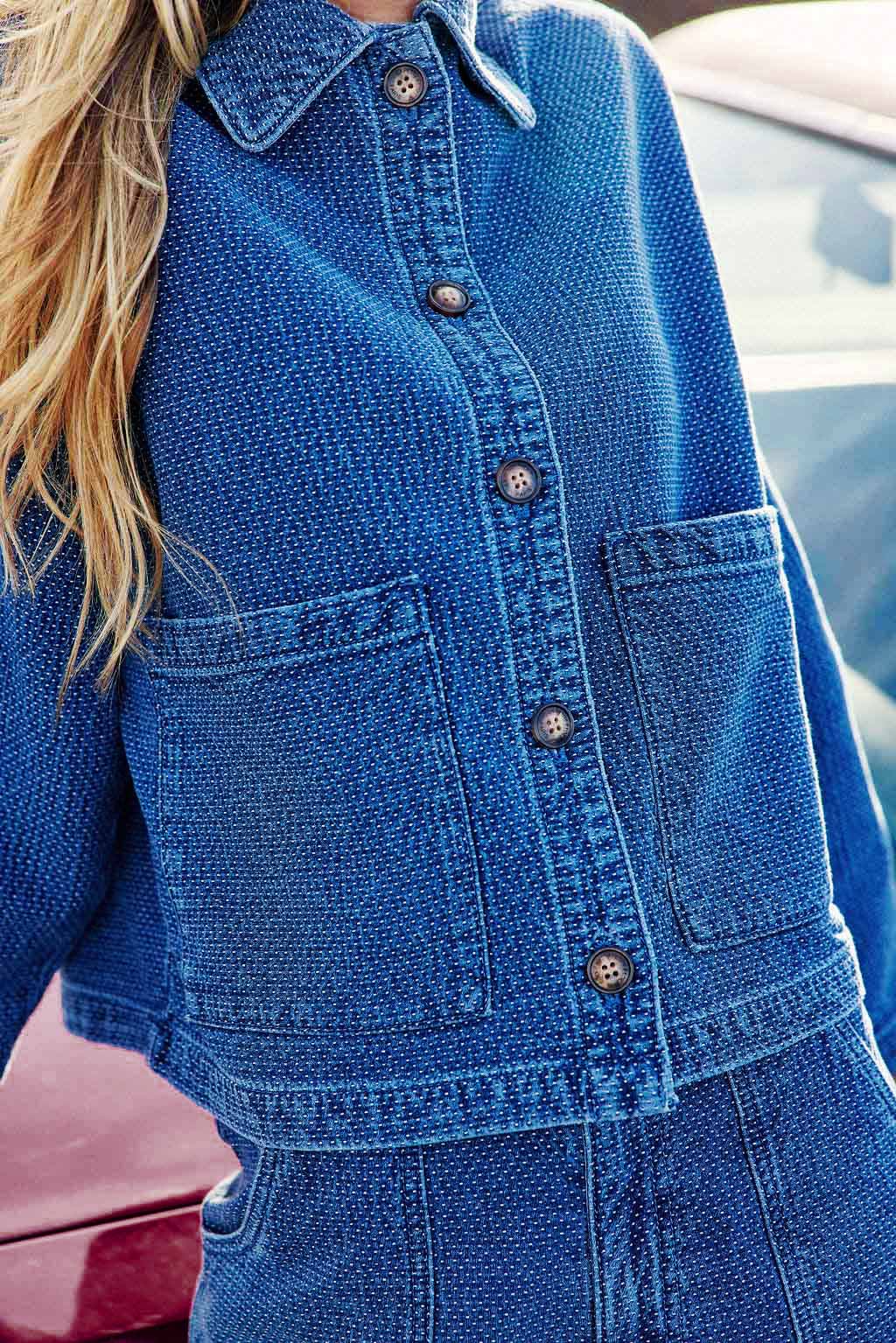 Veste en denim indigo - Virginie